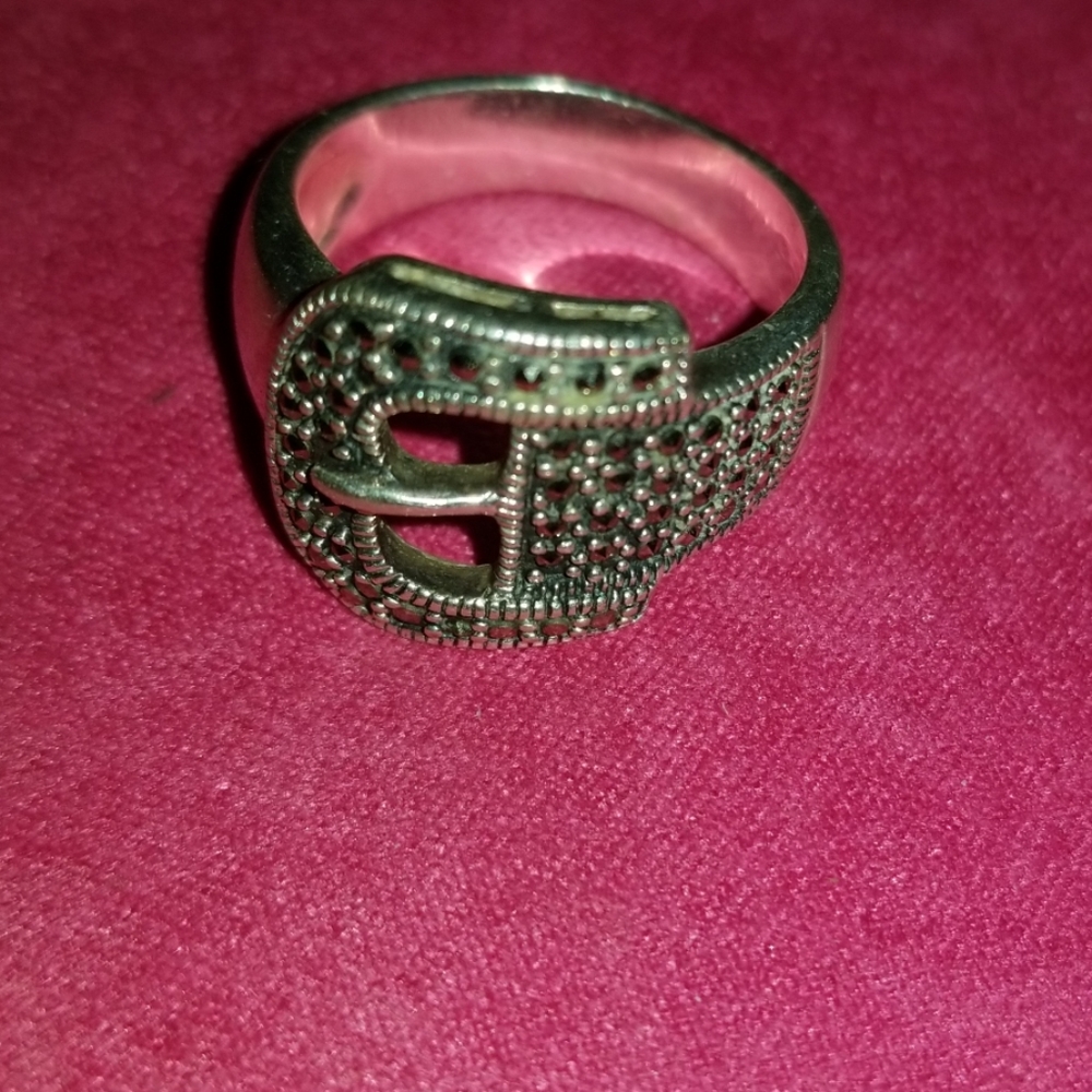 Sterling Rhinestone Ring - image 1